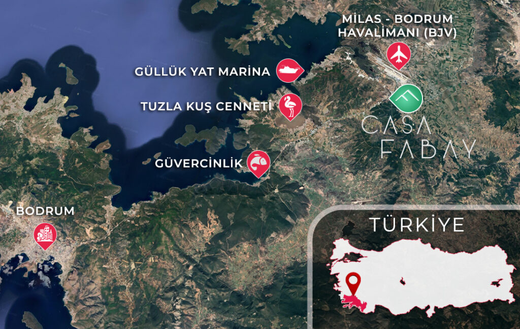 Get a villa just 4 minutes from Bodrum Airport now.